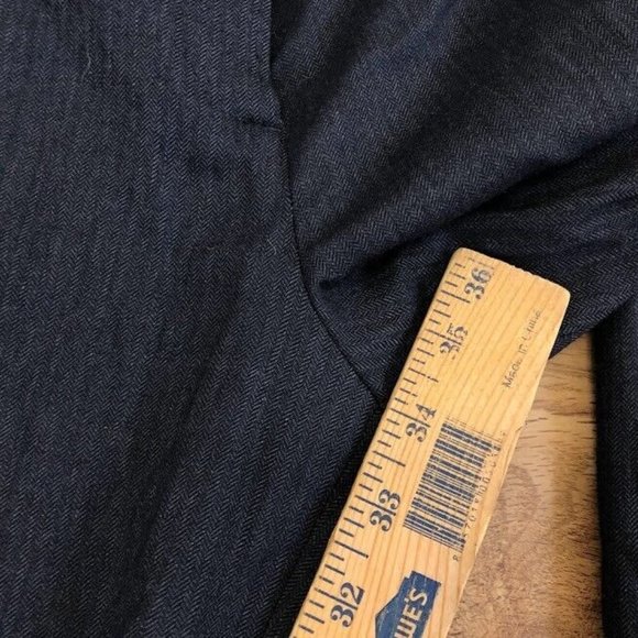 Theory Max C Gray  Pants Button Front & Back Zip Fly Straight Leg Sz 2  Women's - Picture 4 of 8